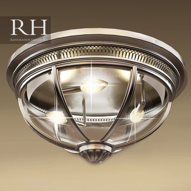 RH VICTORIAN HOTEL FLUSHMOUNT (3 size in file) — Скачать