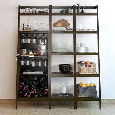 Sawyer Mocha Leaning Wine Bar — Ver 1