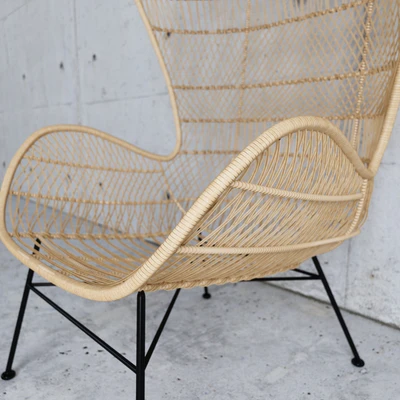 HKliving rattan egg chair natural bohemian — Ver 3