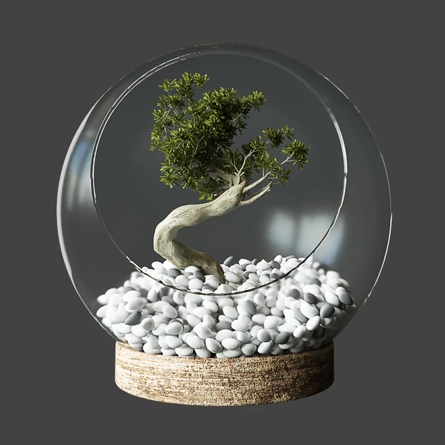 Little Tree In Glass Globe — Descargar