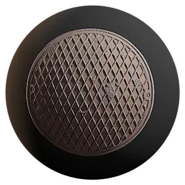 round manhole cover 009 — Descargar