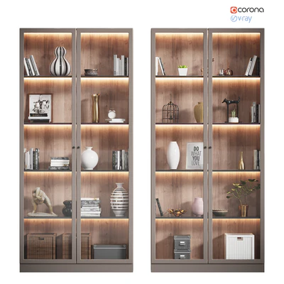 Wardrobe with decor # 7 (2 wardrobes) — Ver 1