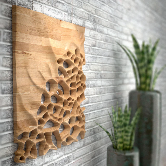 3D CNC milled Maple wood — Скачать