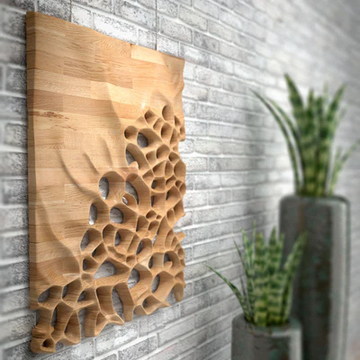 3D CNC milled Maple wood — Вид 3