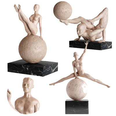 Human Sculptures 12(Girls With Balls) — Вид 1