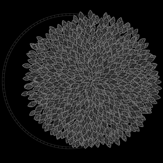 Wall sculpture Artetfloritude with lighting — Descargar
