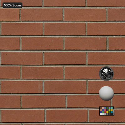 smooth brick wall texture red — View 4