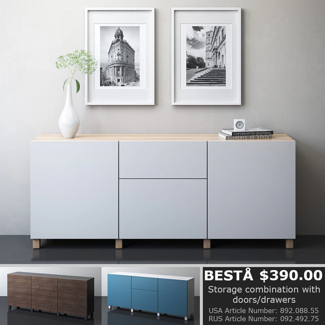 IKEA BESTA Storage combination with drawers — Descargar
