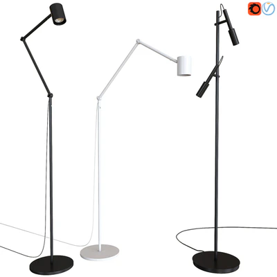 A set of floor lamps. IKEA NYMÅNE. PANZERI TUBINO — Ver 1