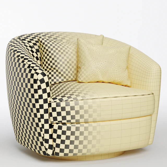 Marcy Upholstered Swivel Barrel Chair — Descargar