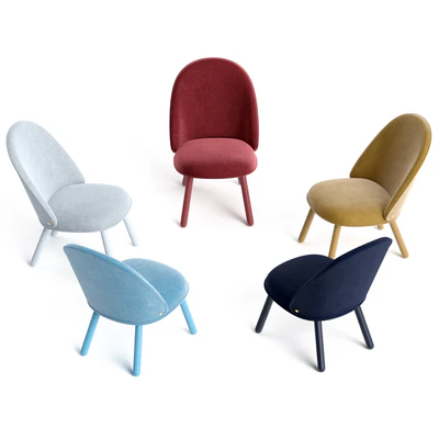 Ace Lounge Chair and Cap Table Lamp — Ver 2
