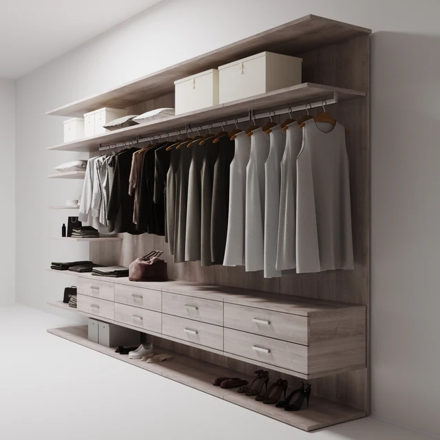 wardrobe with clothes — Descargar