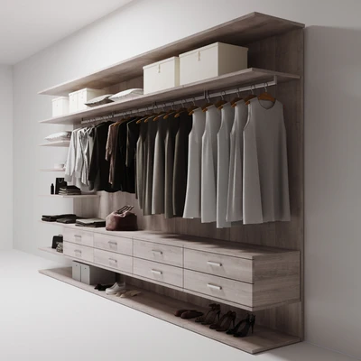 wardrobe with clothes — Ver 3