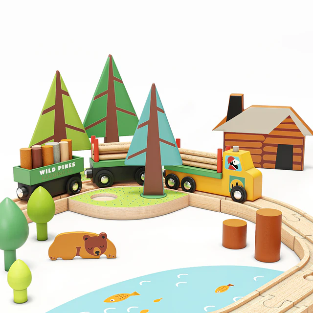Tender Leaf Wild Pines Train Set Toy — Скачать