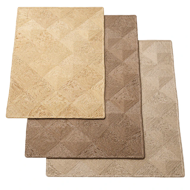 Natural Spiral sections Braided Jute Rug — Descargar