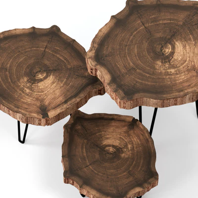 Slab coffee tables. — View 2