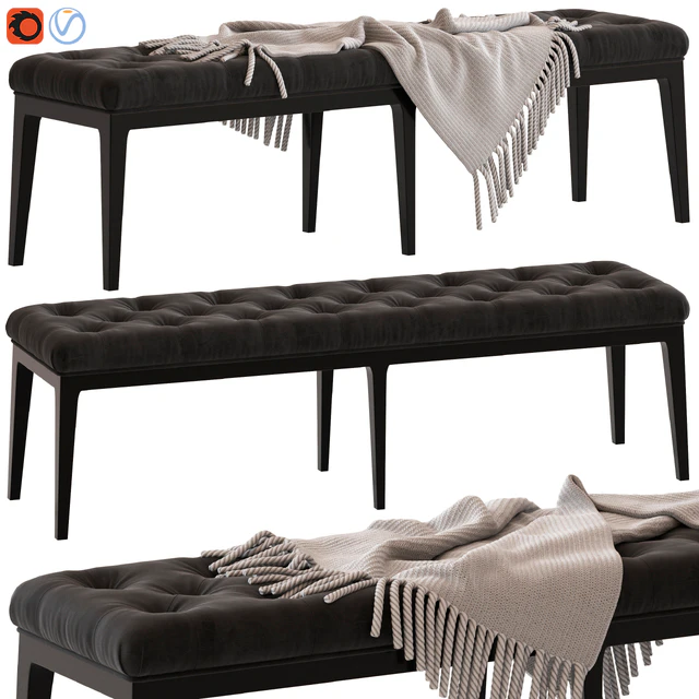Coco Republic Piccadilly Tufted Bench — Скачать