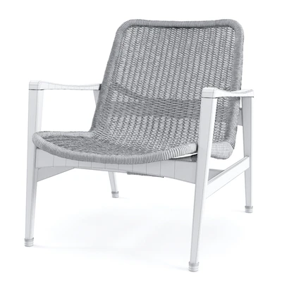 Vintage Lounge Chair Manufactured by Yamakawa Rattan — Ver 2