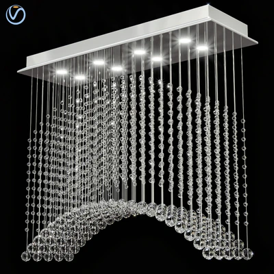 Wave Rectangle Rain Drop Crystal Chandelier — Descargar