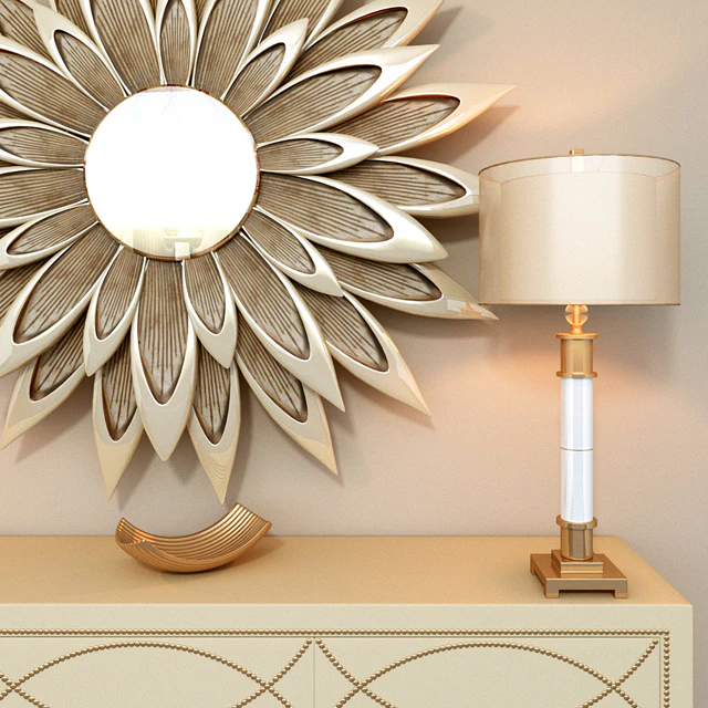 Two-Tone Credenza with Silver Nailheads — Скачать