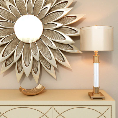 Two-Tone Credenza with Silver Nailheads — Вид 2