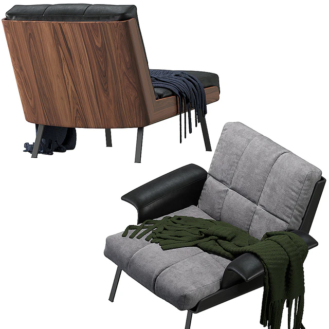 Daiki armchair by Minotti 2 version — Скачать