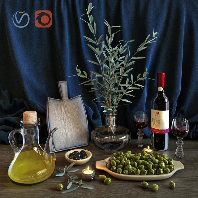 Wine & Olive Set — Скачать