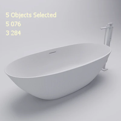Free-Standing Bath Wila I Marmorin — Ver 2