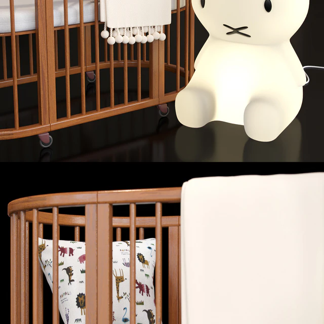 Crib Bed. Miffy-Amelung floorlamp — Descargar