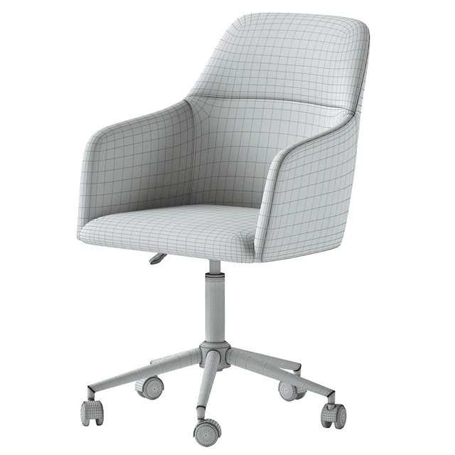 Asher Upholstered Swivel Desk Chair — Скачать