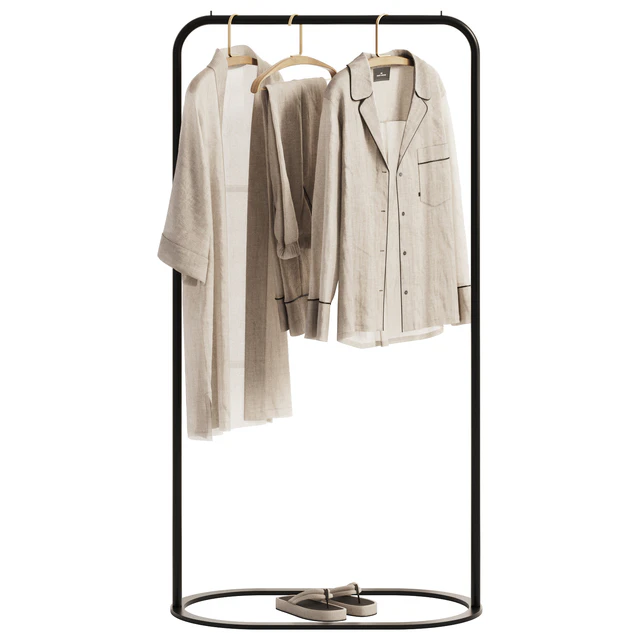 Linen Clothes on Rack — Descargar