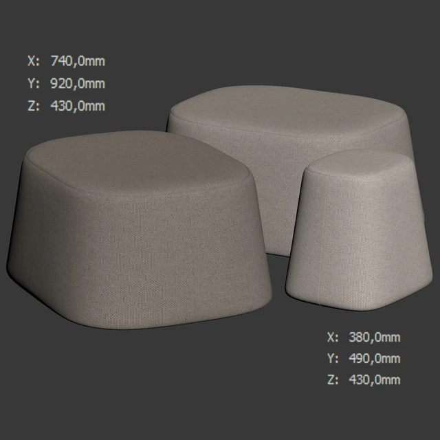 Poufs Float by Tacchini — Descargar