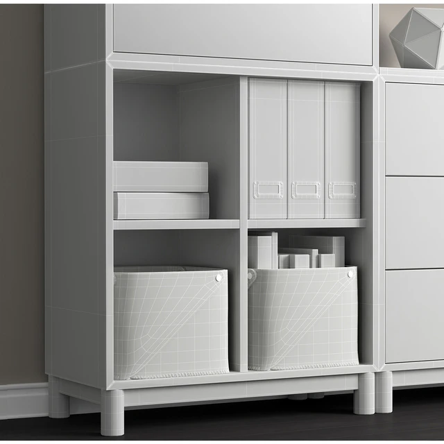 The combination of cabinets with legs  Eket. — Download