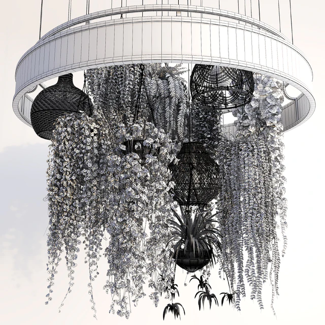 Plants with Wicker Pendants — Скачать