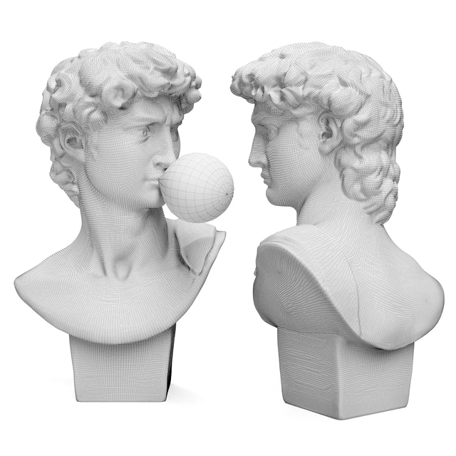 Bust of David Sculpture Michelangelo — Descargar