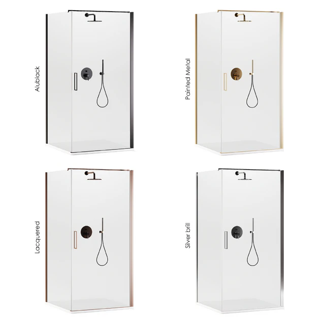 Shower enclosures Arblu Icaro + shower systems Paffoni set 1 — Descargar