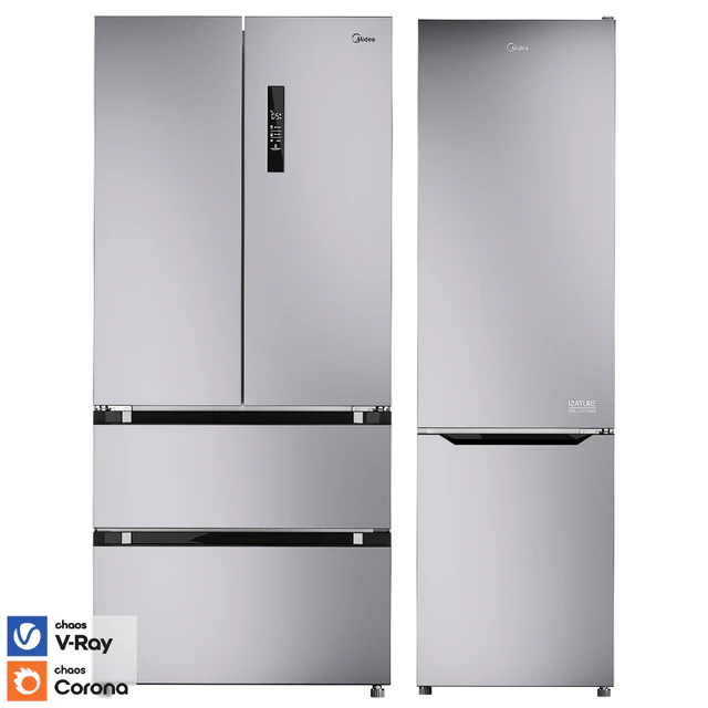 Refrigerator Set Midea MDRF631FGF02B MRB519SFNX1 — Download