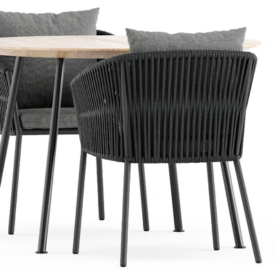 Porto Dining Chair by burkedecor and Agave table by ethimo — Ver 3