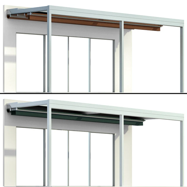 Металлическая пергола беседка навес с брезентом / Metal pergola gazebo canopy with awning — Скачать