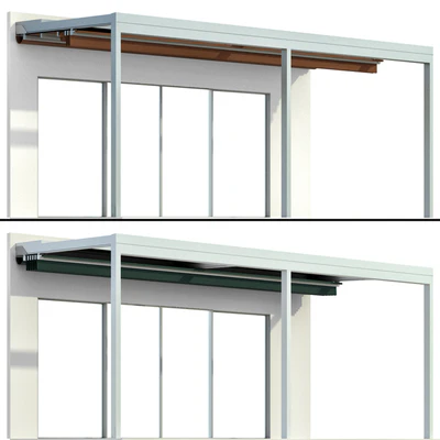 Металлическая пергола беседка навес с брезентом / Metal pergola gazebo canopy with awning — Вид 3