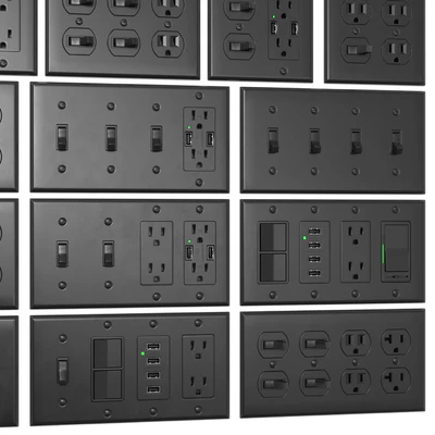 Bestten US wall switch and sockets — Вид 4