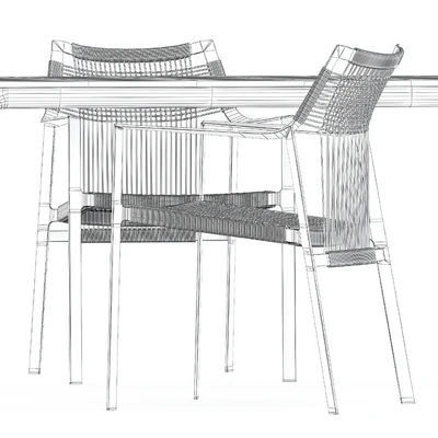Nodi armchair and Illum table by Tribu — Ver 3