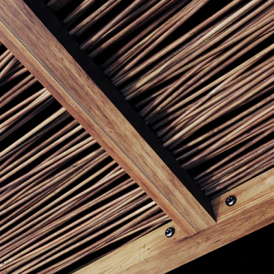 Ceiling thin branch crooked n1 / Потолок из тонких кривых веток №1 — Вид 3