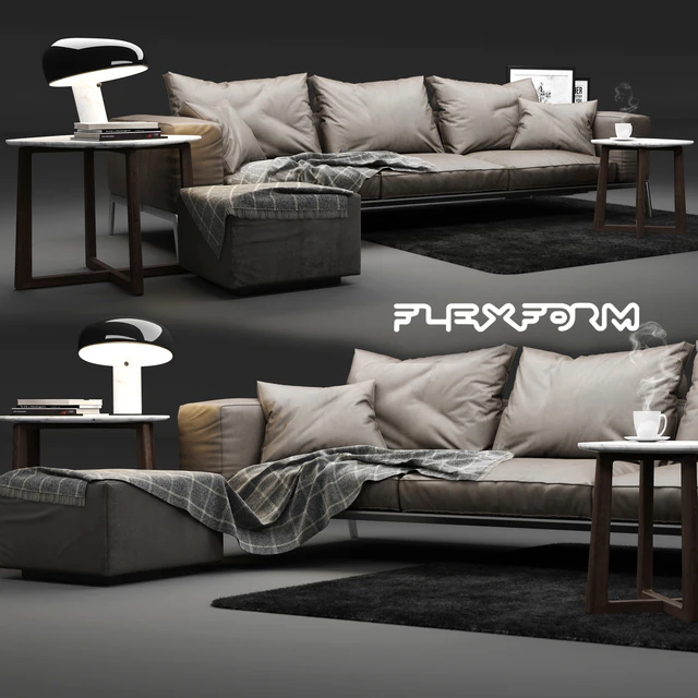 Flexform Lifesteel Sofa — Скачать