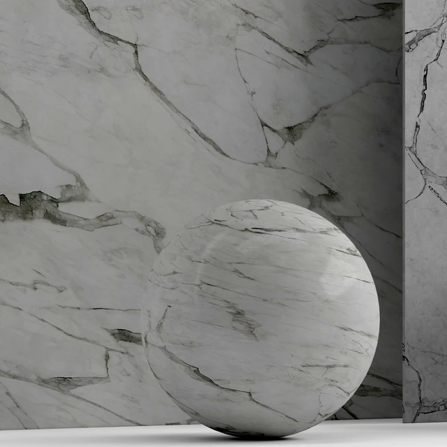 Marble Calacatta with 2 materials — Descargar
