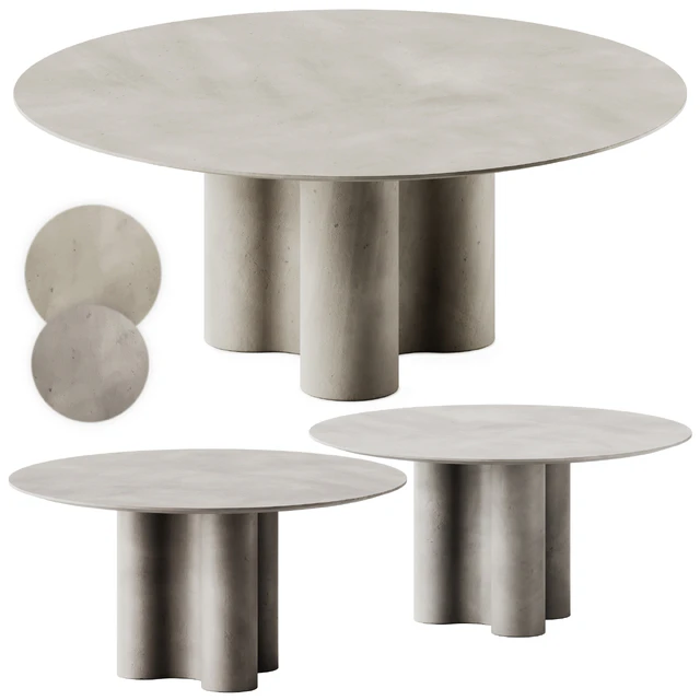 mg12 GIORGIA Round cement dining table — Descargar