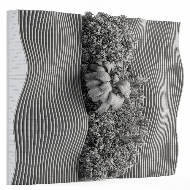 Vertical Garden Wood Parametric Wall - Wall Decor 30 — Скачать