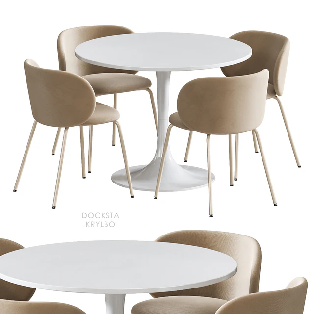 IKEA DOCKSTA KRYLBO table and chairs — Descargar
