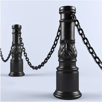 Cast iron support for the fence embankment — Descargar