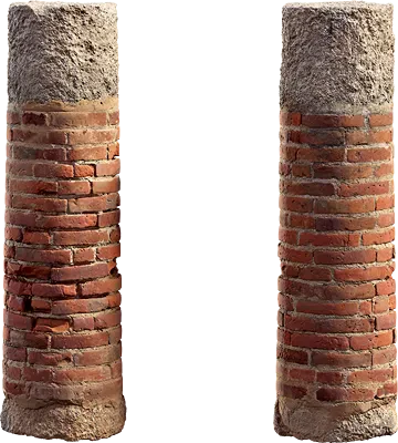 roman red brick column 001 — Descargar